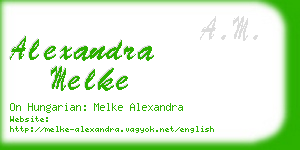 alexandra melke business card